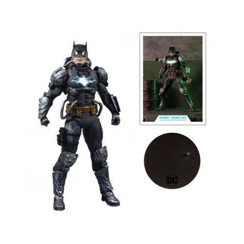 DC Multiverse 7In - Batman Hazmat Suit (Light Up Logo) (Gold Label)