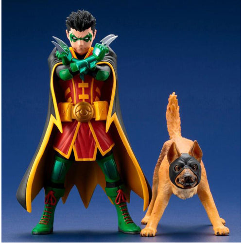 DC Universe Artfx+robin & Bat-hound Artfx+ Statue