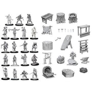 D&D Deep Cuts Unpainted Miniatures: Townspeople and Accessories