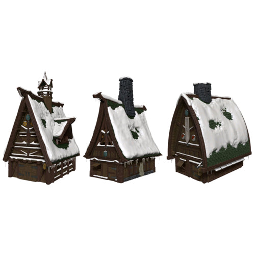 D&D Icons of the Realms: Icewind Dale - Rime of the Frostmaiden: Ten Towns Papercraft Set