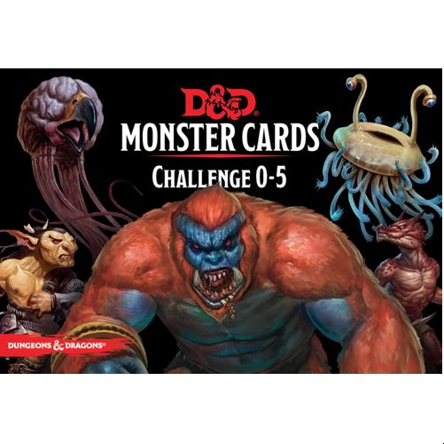 D&D Monster Cards Challenge 0-5
