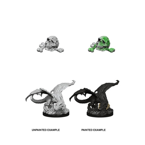 D&D Nolzur's Marvelous Unpainted Miniatures (W10) - Black Dragon Wyrmling
