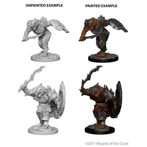 D&D Nolzur's Marvelous Unpainted Miniatures (W11): Male Dragonborn Paladin Pack of 6
