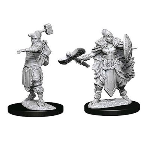 D&D Nolzur's Marvelous Unpainted Miniatures (W9):Female Half-Orc Barbarian