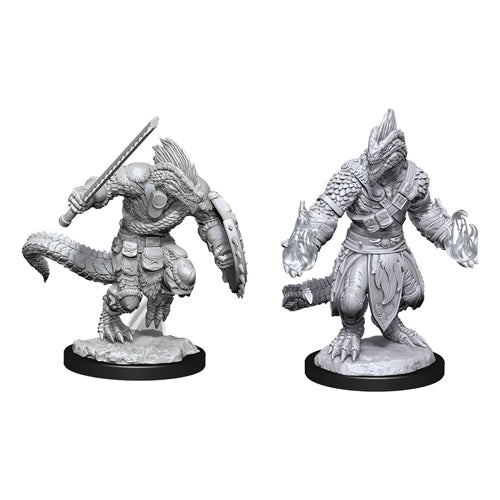 D&D: Nolzur's Marvelous Unpainted Miniatures (Wave 15): Lizardfolk Barbarian&Lizardfolk Cleric