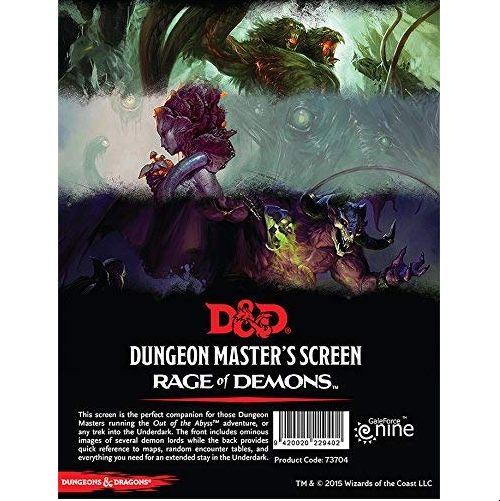 D&D: Rage of Demons: DM Screen