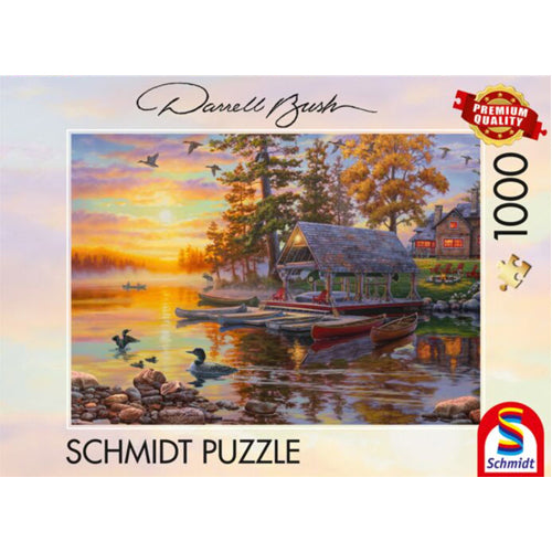Darrell Bush: Boathouse with Canoes (1000pc)
