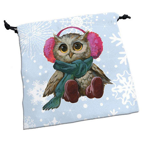 Deluxe Dice Bag Festive Owls