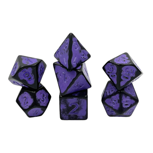 Dice Set Antik Dark Knight: Purple