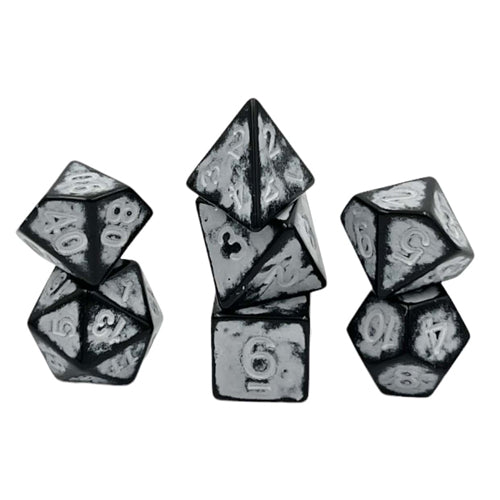 Dice Set Antik Dark Knight: White