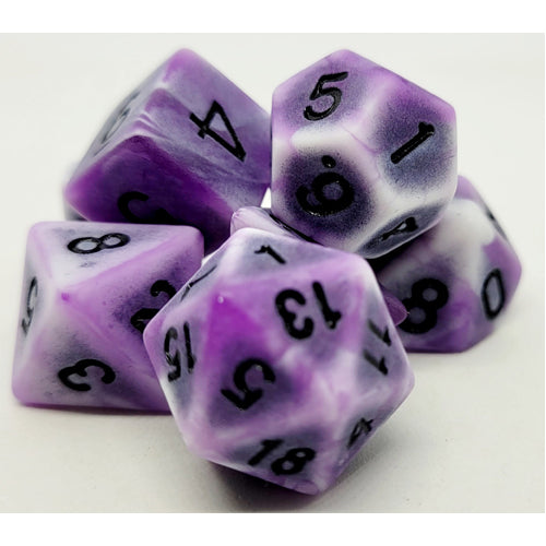 Dice Set Antique: Ancient Purple Rock