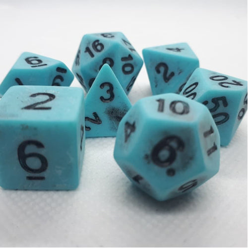 Dice Set Antique: Blue