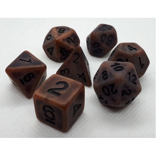 Dice Set Antique: Copper