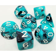 Dice Set: Blue Panda