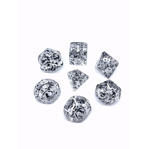 Dice Set Confetti: Black