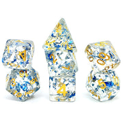 Dice Set Confetti: Blue Flakes