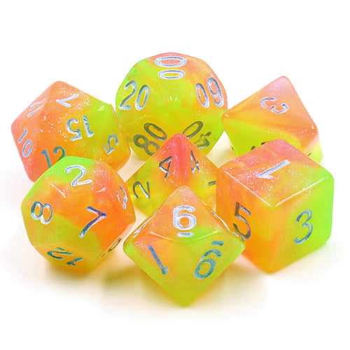 Dice Set Confetti: Carribian