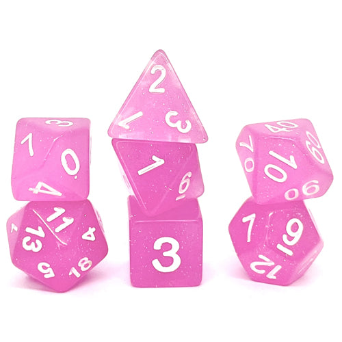 Dice Set Confetti: Creamy Pink