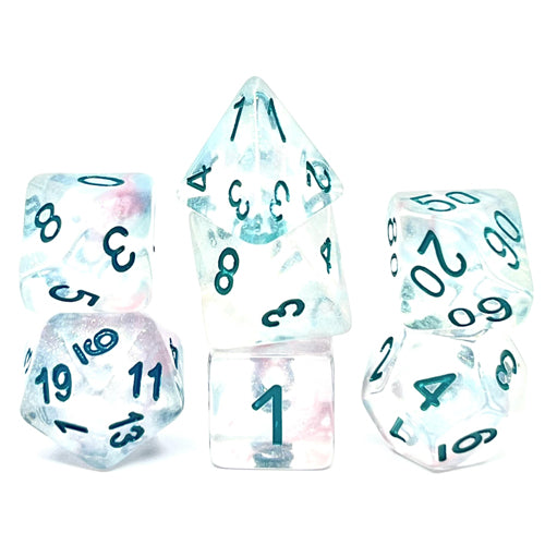 Dice Set Confetti: Mystic Blue