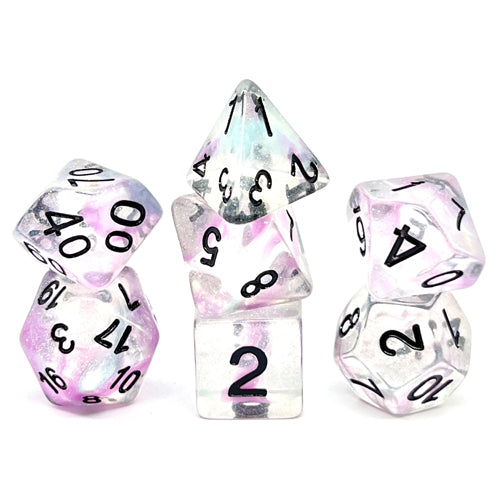Dice Set Confetti: Mystic Pink