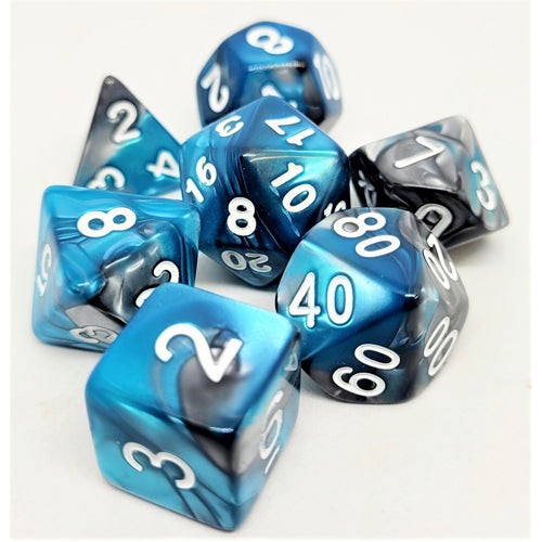 Dice Set Confetti: Racing Petrol