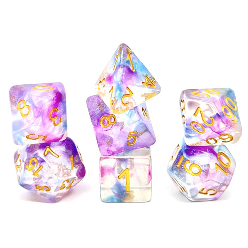 Dice Set Confetti: Violet Storm