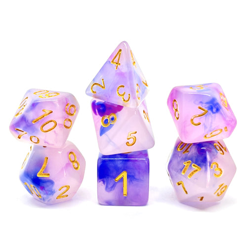 Dice Set Creamy: Orchidee