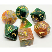 Dice Set Galaxy: Green Emerald