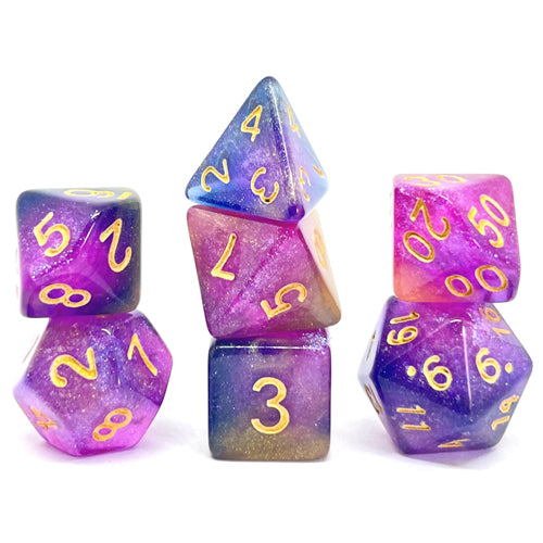 Dice Set Galaxy: Rainbow
