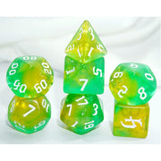 Dice Set Galaxy: Yellow Opalit