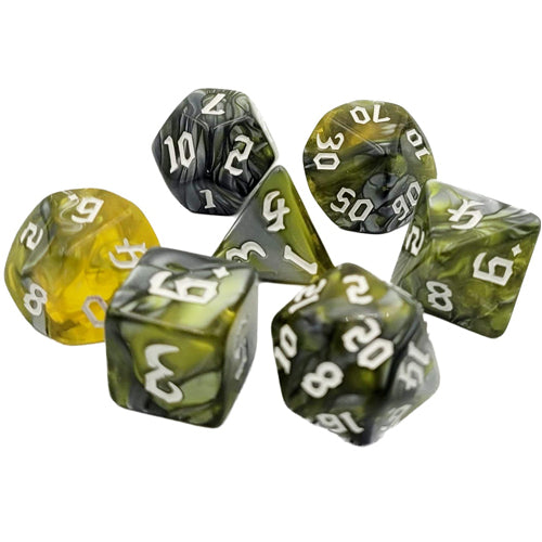 Dice Set: Green Flow