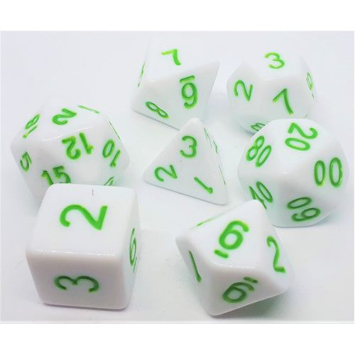 Dice Set Marshmellow: Green