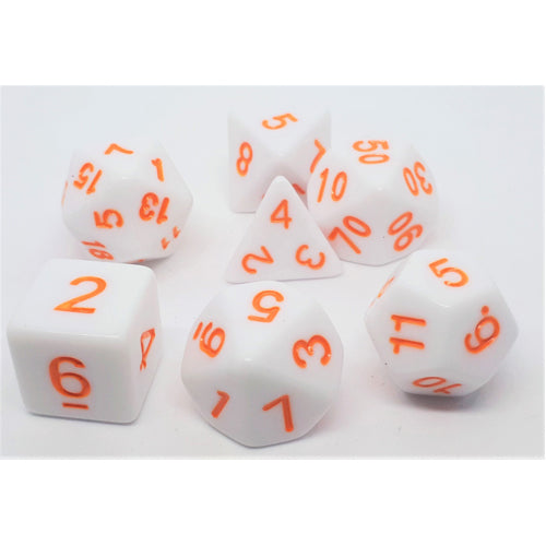 Dice Set Marshmellow: Orange