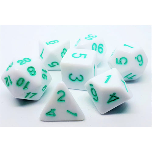 Dice Set Marshmellow: Petrol
