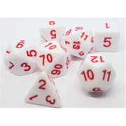 Dice Set Marshmellow: Red