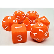 Dice Set Opaque: Orange/White