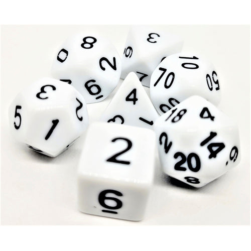 Dice Set Opaque: White/Black