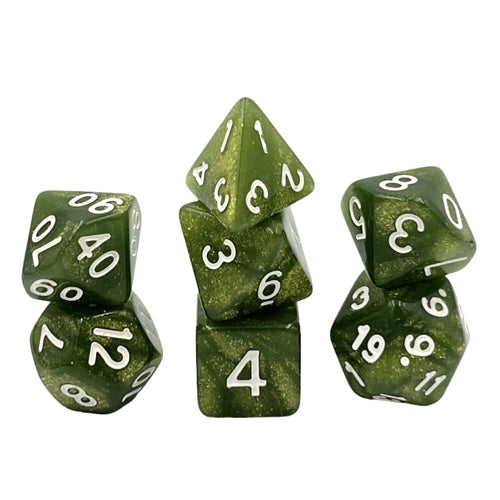 Dice Set Pearl: Lightgreen Powder
