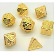 Dice Set Plated: Gold Embossed