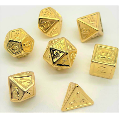 Dice Set Plated: Gold Embossed