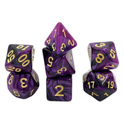 Dice Set Racing: Black/Purple