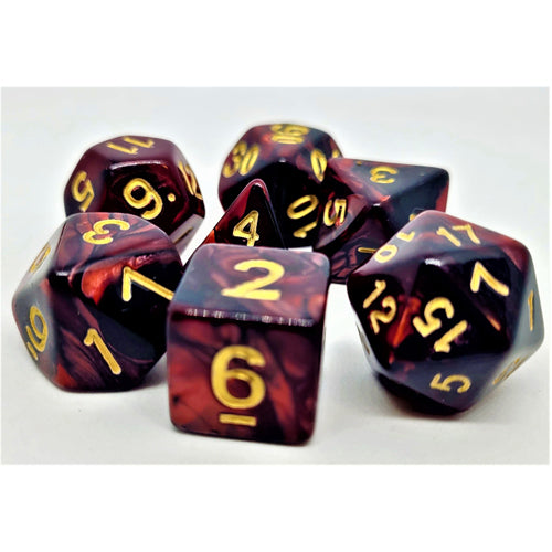 Dice Set Racing: Black/Red
