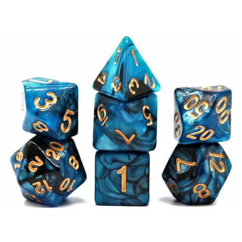 Dice Set Racing: Blueberry/Black