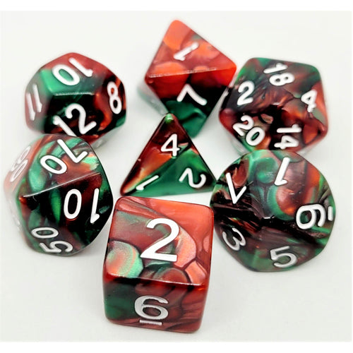 Dice Set Racing: Green/Red