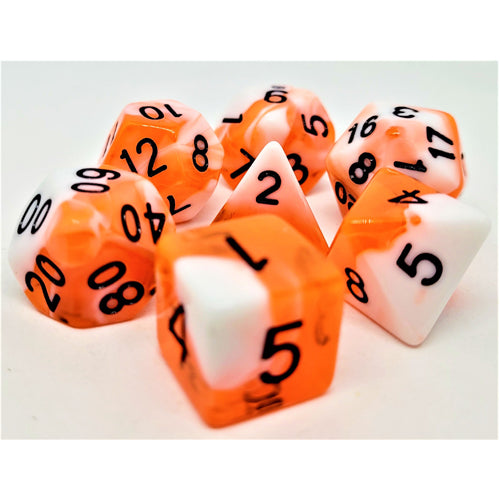 Dice Set Racing: Orange/White