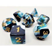Dice Set Racing: Petrol/White