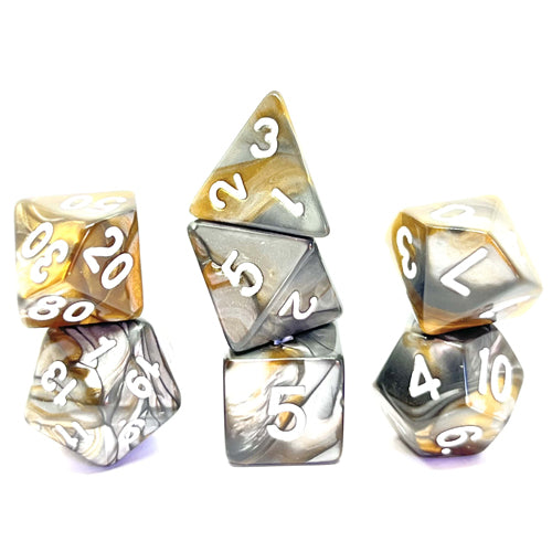 Dice Set Rusty: Gold