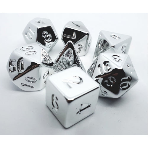 Dice Set Shiny: Silver