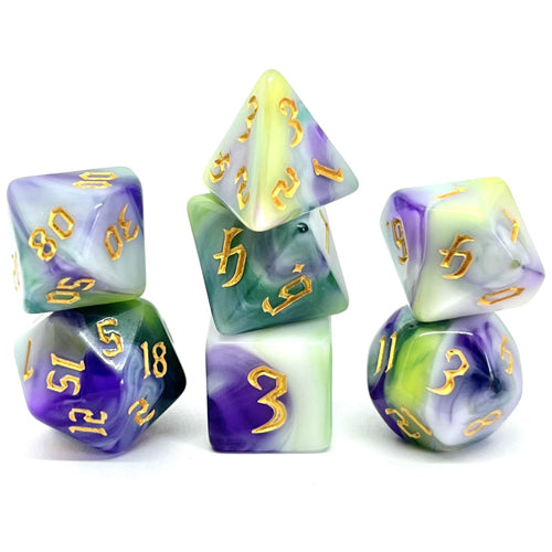 Dice Set: Siberian Iris