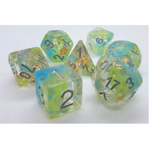 Dice Set Sparkling: Green Planet